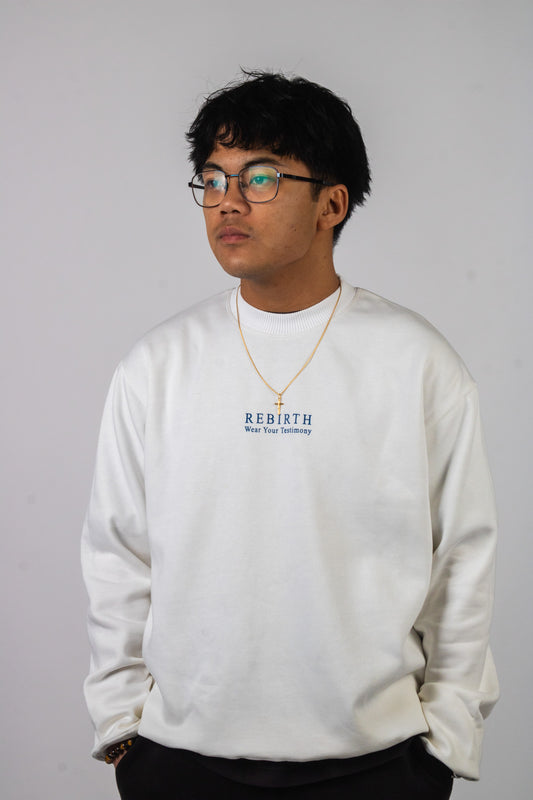 RB Crewneck Sweatshirt - White