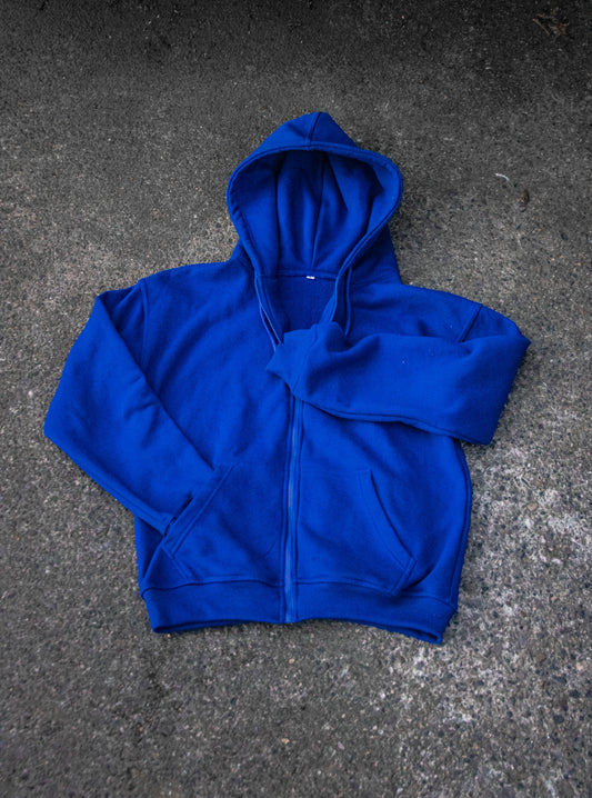 Reborn Zip Hoodie - Blue