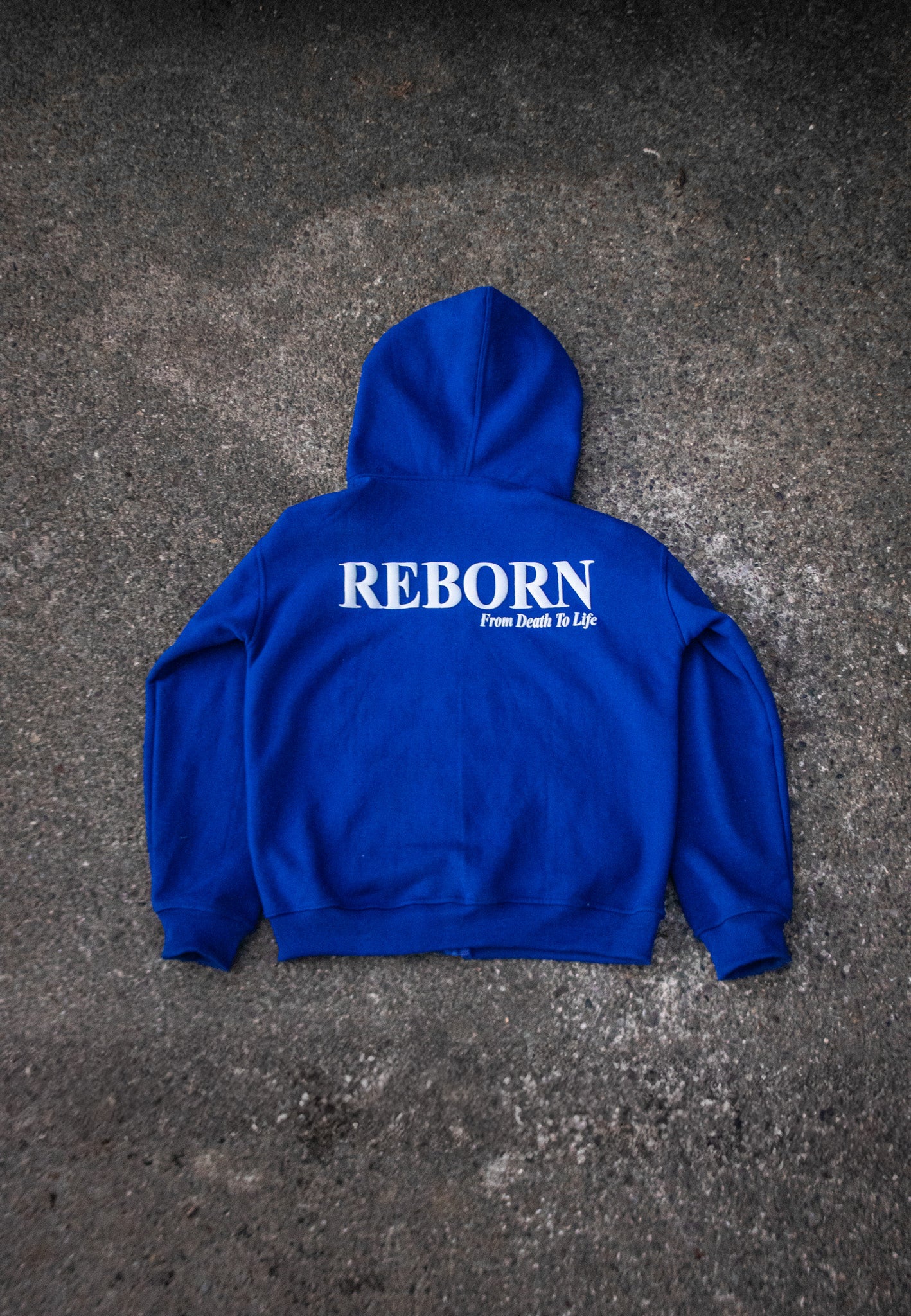 Reborn Zip Hoodie - Blue