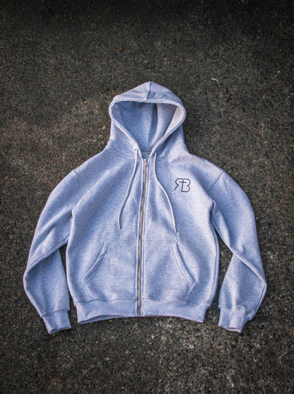 Reborn Zip Hoodie - Grey