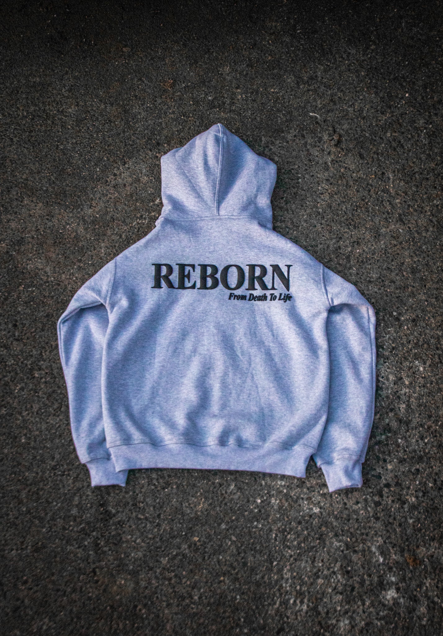Reborn Zip Hoodie - Grey